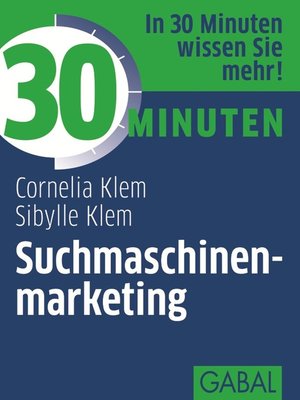 cover image of 30 Minuten Suchmaschinenmarketing